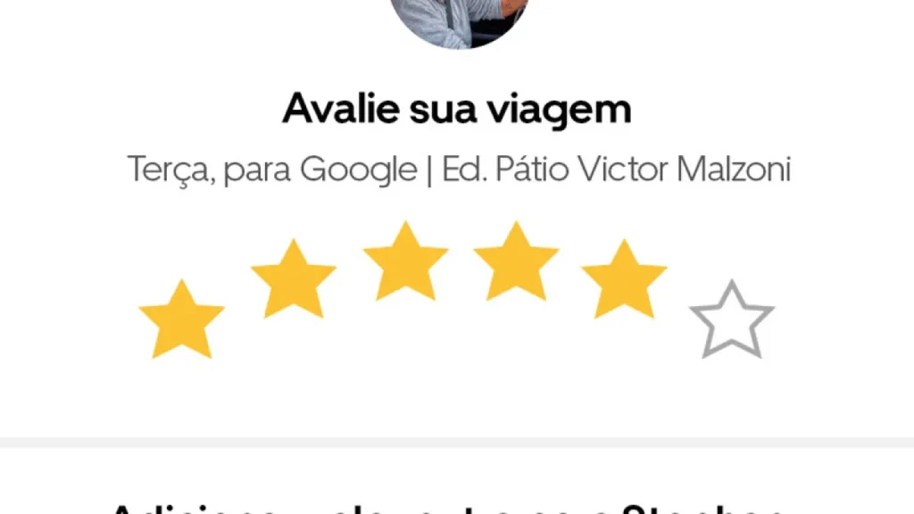 Uber lança avaliação de 6 estrelas no Brasil de olho no hexa