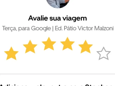 Uber lança avaliação de 6 estrelas no Brasil de olho no hexa