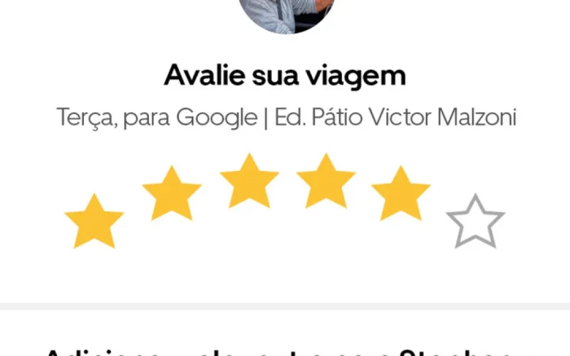 Uber lança avaliação de 6 estrelas no Brasil de olho no hexa