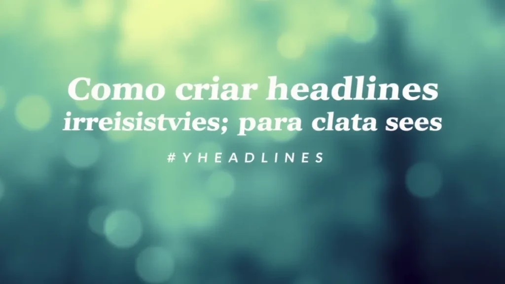 Como criar headlines irresistíveis para todos os seus conteúdos