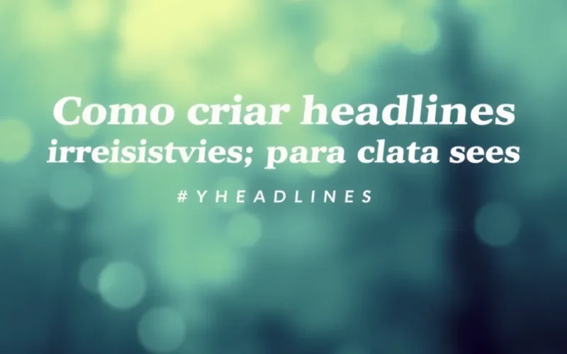 Como criar headlines irresistíveis para todos os seus conteúdos